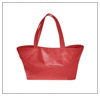 Красная женская сумка кожаная