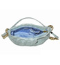 Голубая кожаная сумка с хвостиками: фото 3 из 7