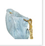 Голубая кожаная сумка с хвостиками: фото 7 из 7